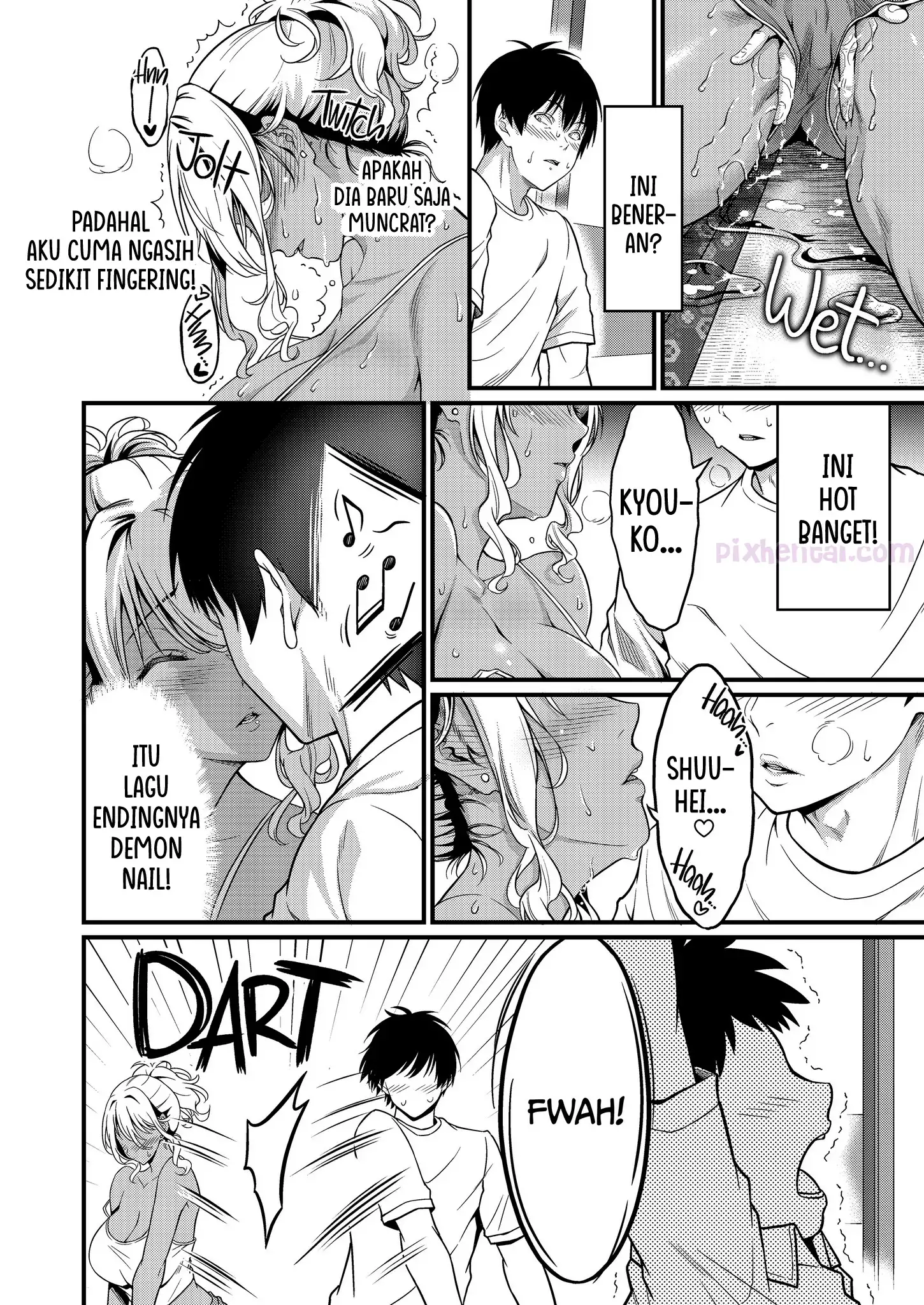 Komik hentai xxx manga sex bokep Yojouhan Ikken Apart de Komochi Dosukebe Rinjin to Asedaku Noukou na Otsukiai 19